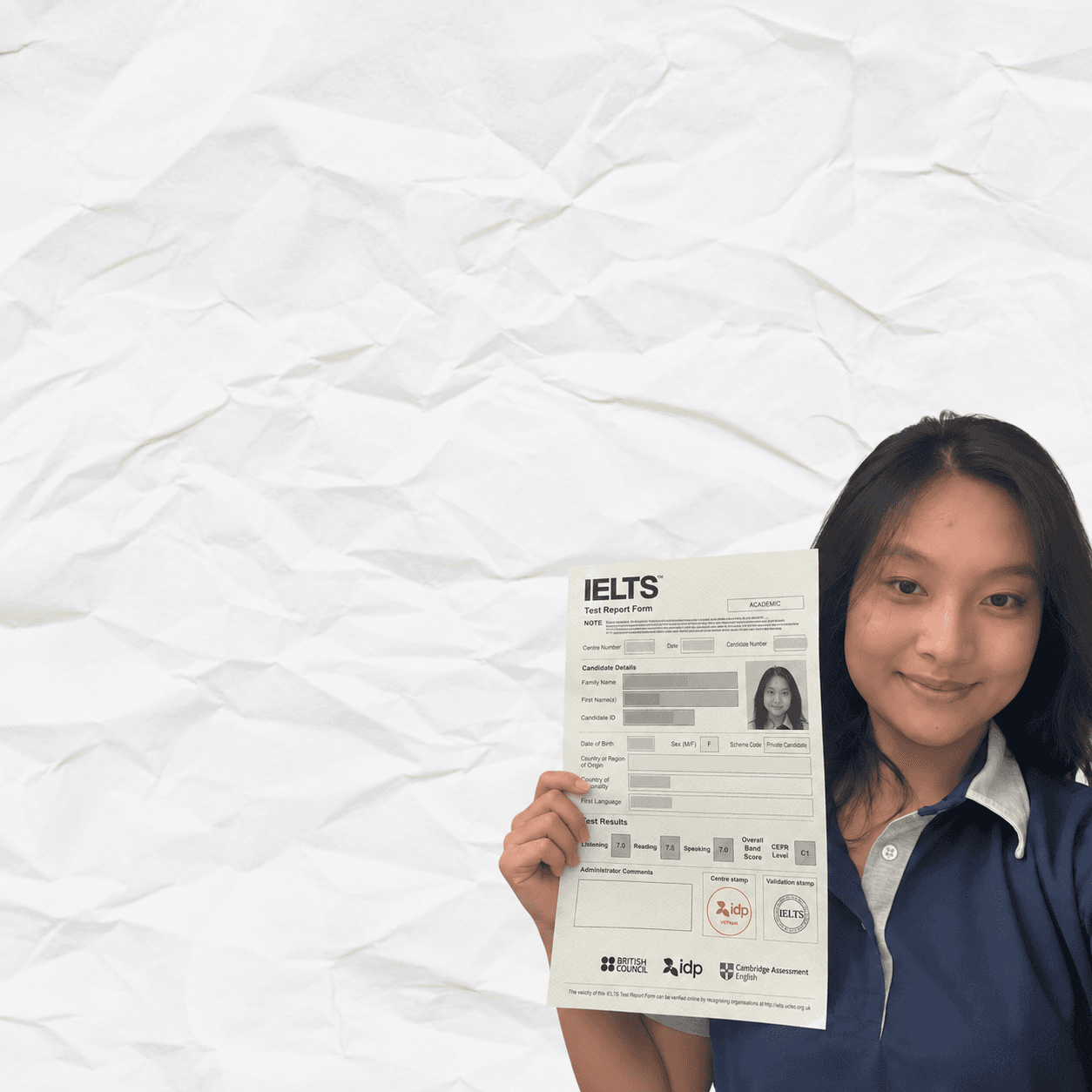 Trà My — IELTS 7.0