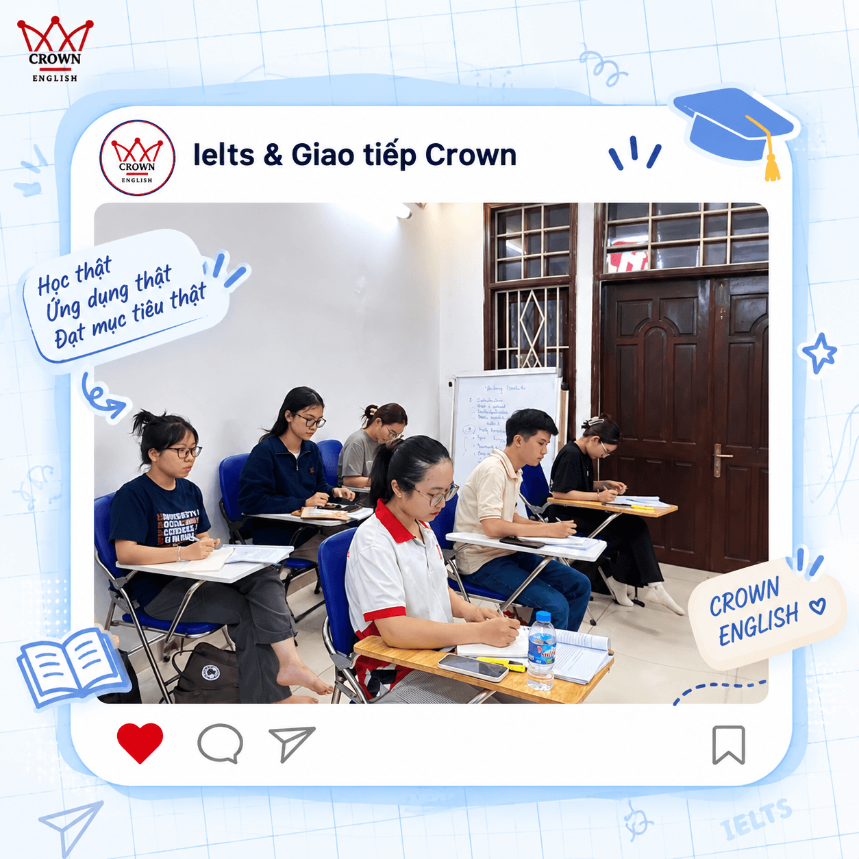 Lớp học IELTS và giao tiếp tại Crown English