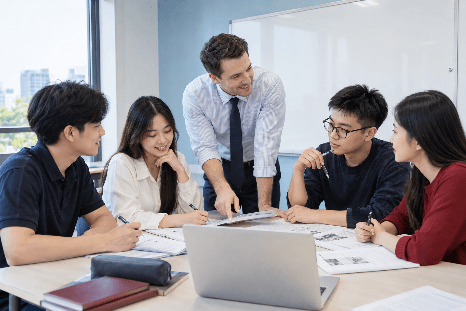 Không gian học IELTS tại Crown English